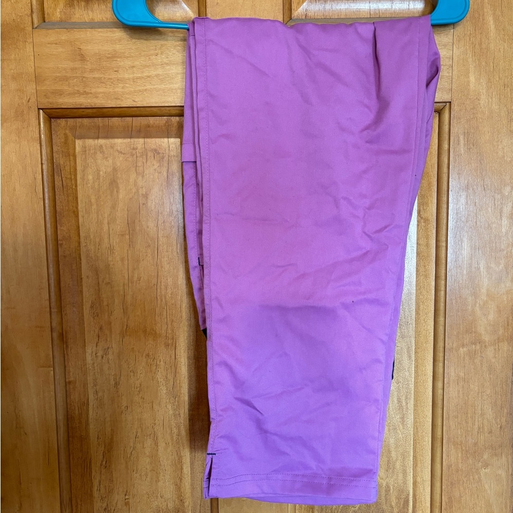 Purple Happy Scrubs Pants for Women
